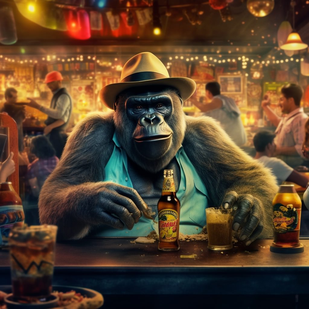 35 gorilla sjov humor øl bajer premier league abe